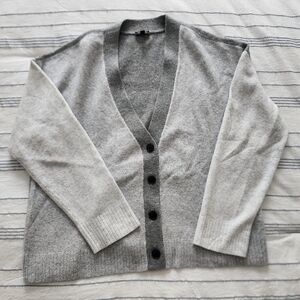 Beautiful Talbots Shades Of Gray Cardigan Sweater Size XL